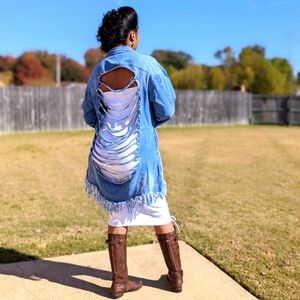 Distressed Denim Jacket